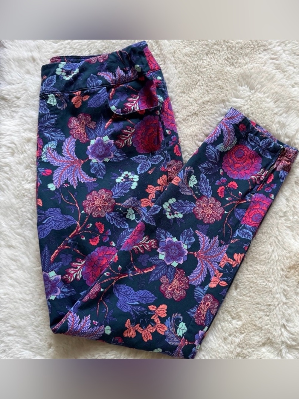 Soft Surroundings Superla Ankle Zip Pull On Pants🌸Sz MED- EUC - Picture 2 of 6